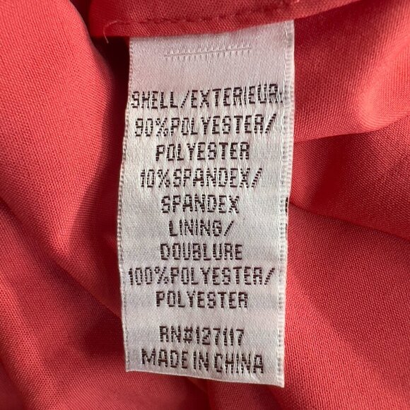 Badgley Mischka Coral Strapless Evening Gown Size 6 - Picture 11 of 14